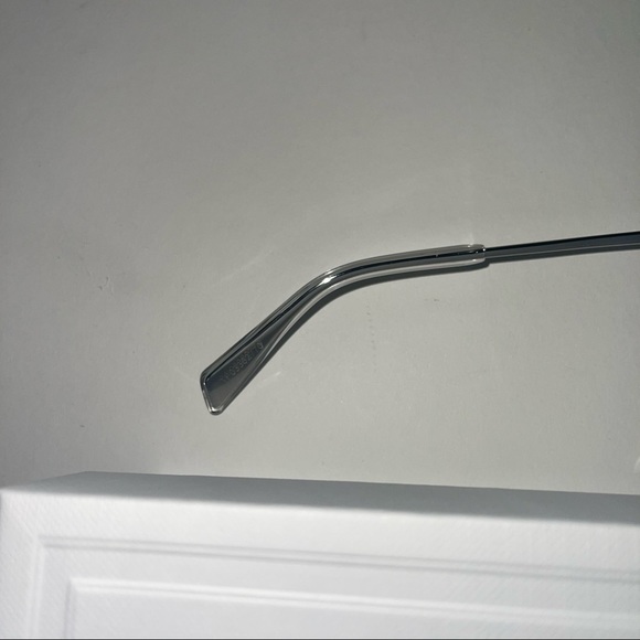 Celine 58mm Geometric Silver & Grey Sunglasses New W/ Box, Case & Cleaning Cloth - Picture 9 of 16